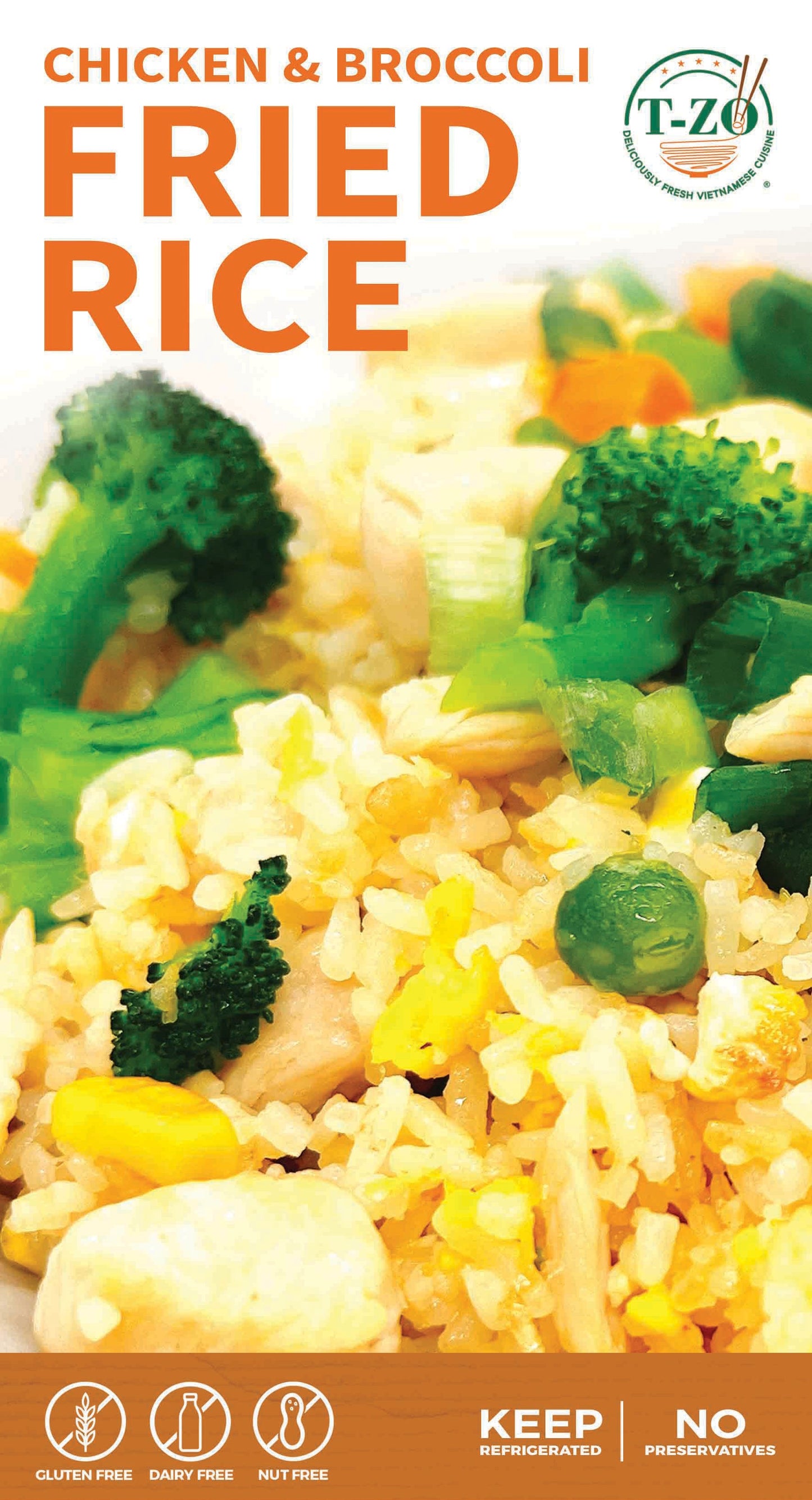 Chicken & Broccoli Fried Rice (Cơm Chiên Gà, Súp-lơ Xanh)