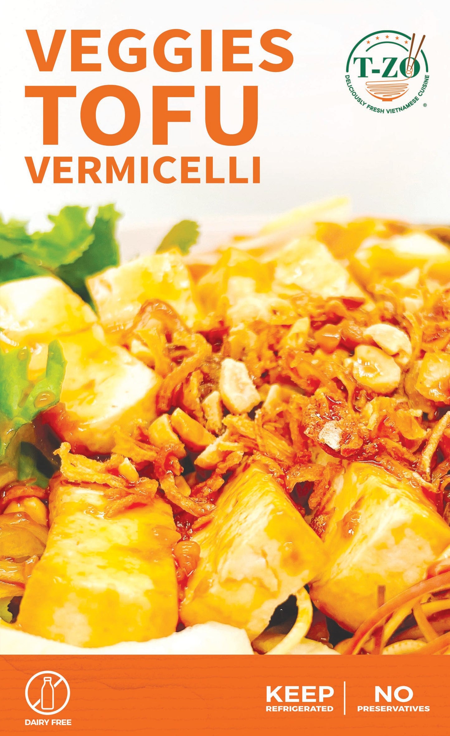 Veggies Tofu Vermicelli (Bún Chay Trộn)
