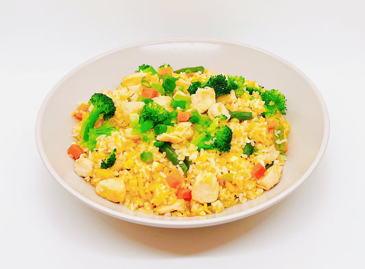 Chicken & Broccoli Fried Rice (Cơm Chiên Gà, Súp-lơ Xanh)