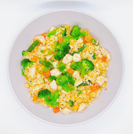 Delicious T-ZO Chicken Broccoli Fried Rice. A Northern style of Vietnamese fried rice.