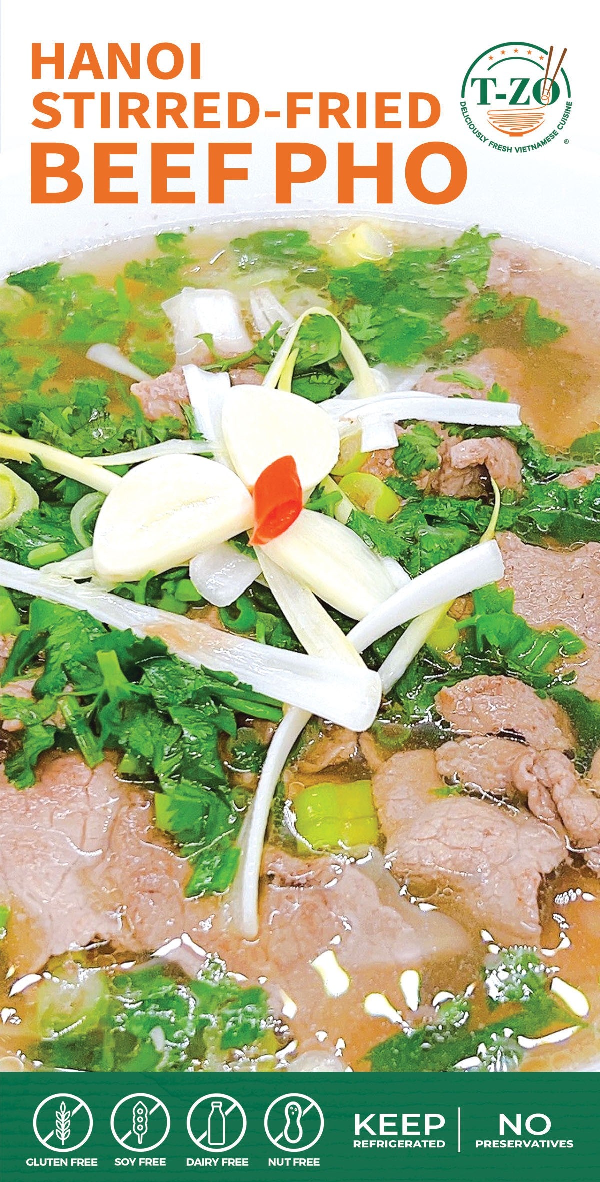 Fresh, flavorful and convenient T-ZO Hanoi Stirred-Fried Beef Pho