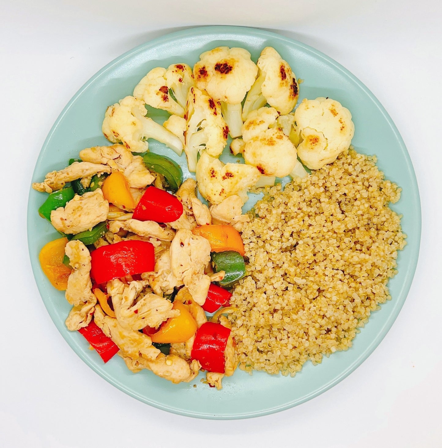 T-ZO Fried Lemongrass Chicken, Cauliflower with Quinoa