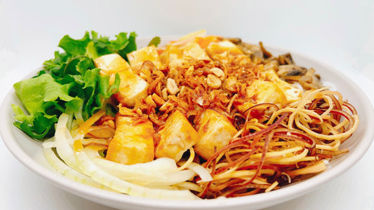 T-ZO Northern Vietnamese noodle salad dish for vegan people